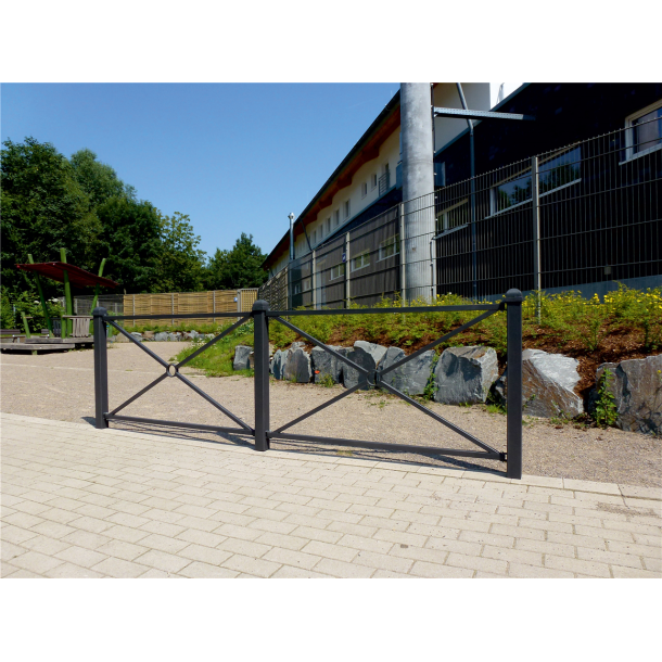 City fence | Posts and fence element | Fence elementCenter spacing: 1500 mm